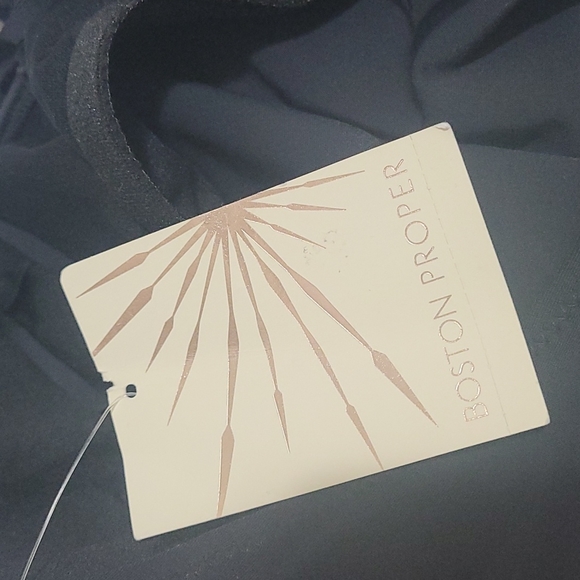 JESSICA SIMPSON SWIM HALTER TIE BIKINI FRINGE TANKINI BLACK TOP M SIZE M - Picture 10 of 10